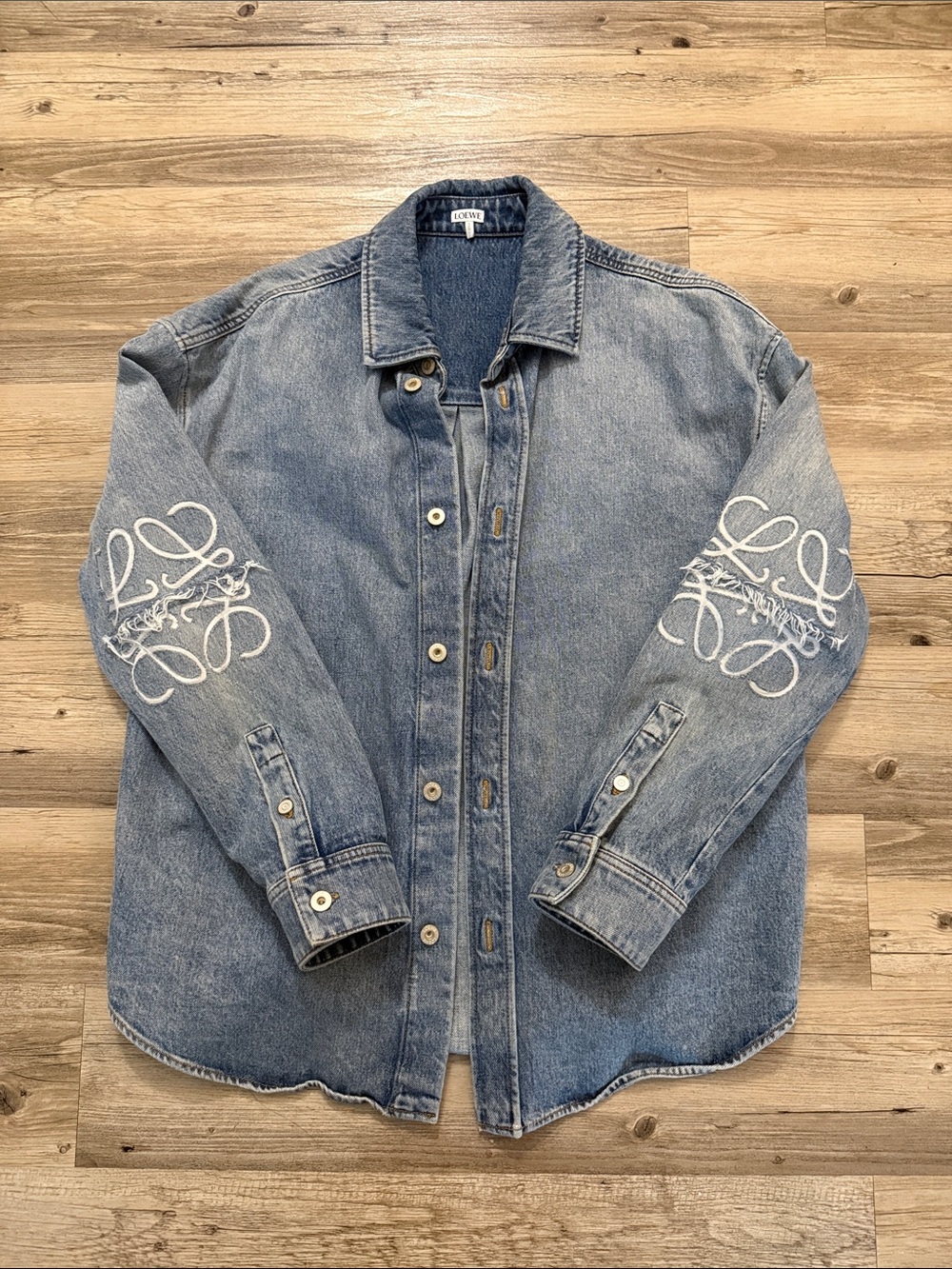 LOEWE like new denim button down shirt. Can we unisex! Excellent condition.